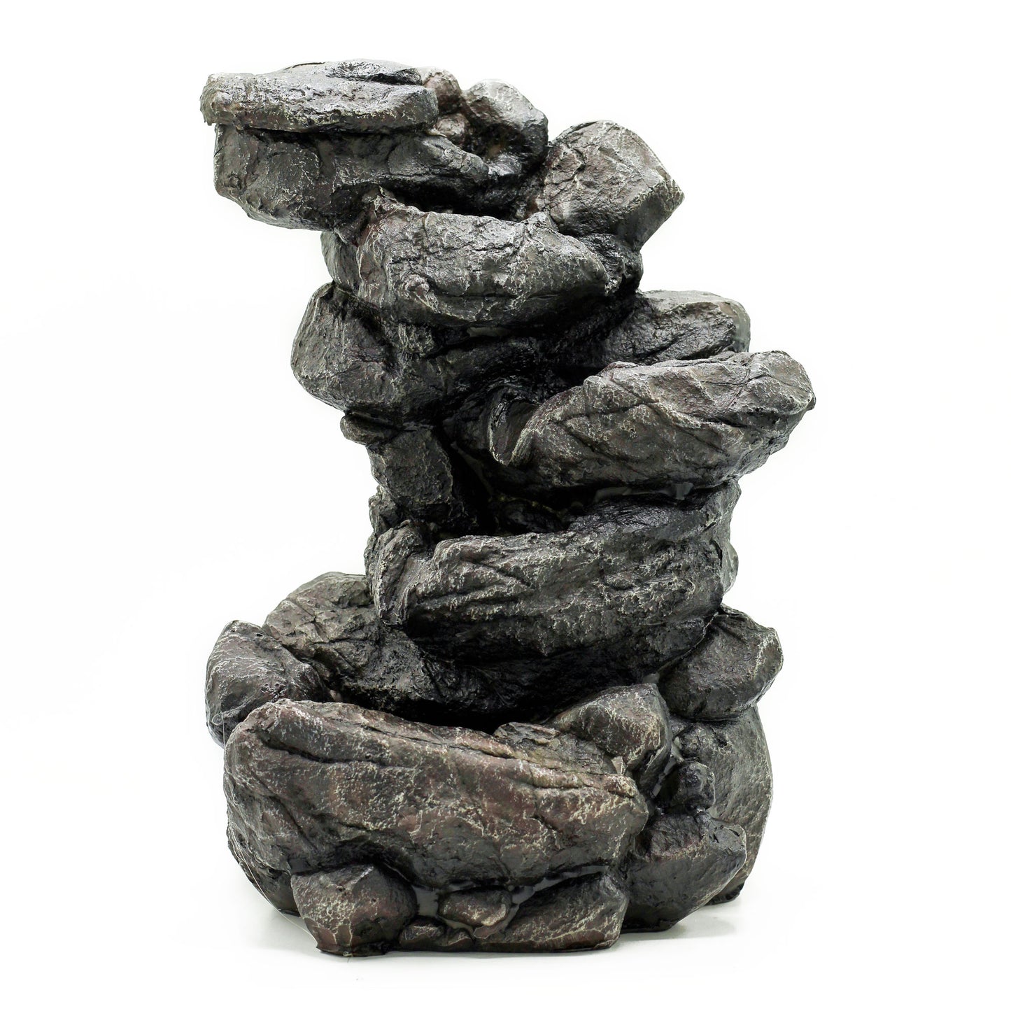 35cm tabletop water fountain with realistic natural rock formation design for indoor relaxation and zen decor