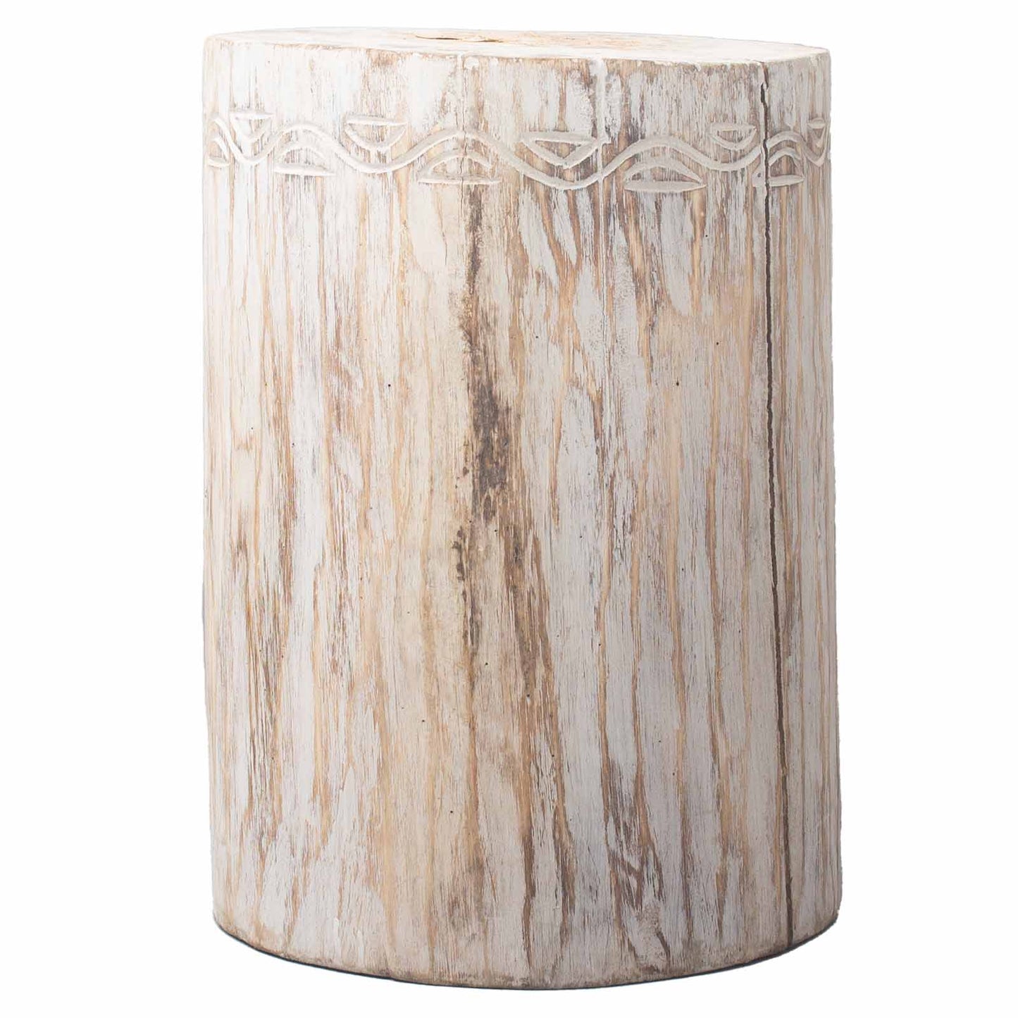 Albasia Wood Tribal Stool/Table – Handmade Rustic Accent for Boho & Earthy Interiors