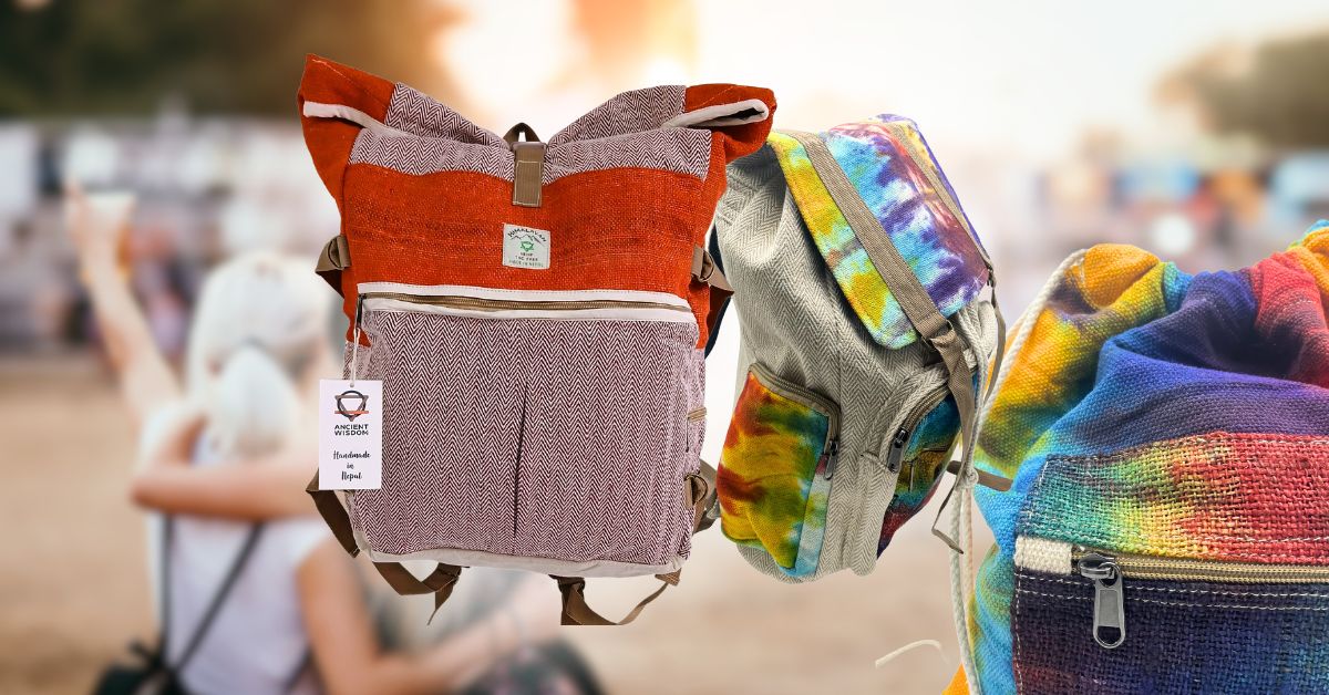 Eco Hemp Bags – Sustainable Festival Backpacks & Crossbody Gear