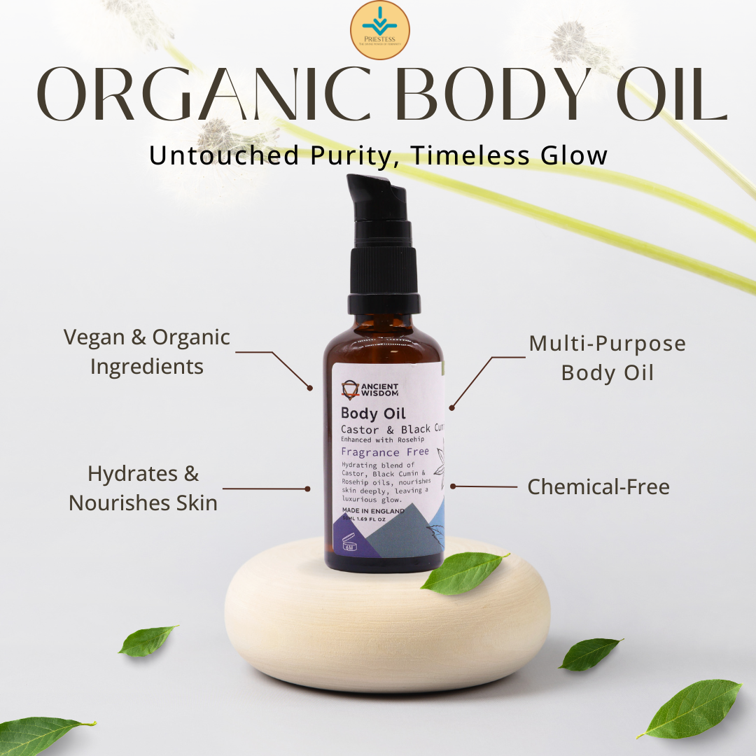 Organic Body Oil – 100% Pure Botanical Nourishment for Soft, Glowing Skin