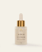 Aurum Lustrum skincare dropper bottle on a white background