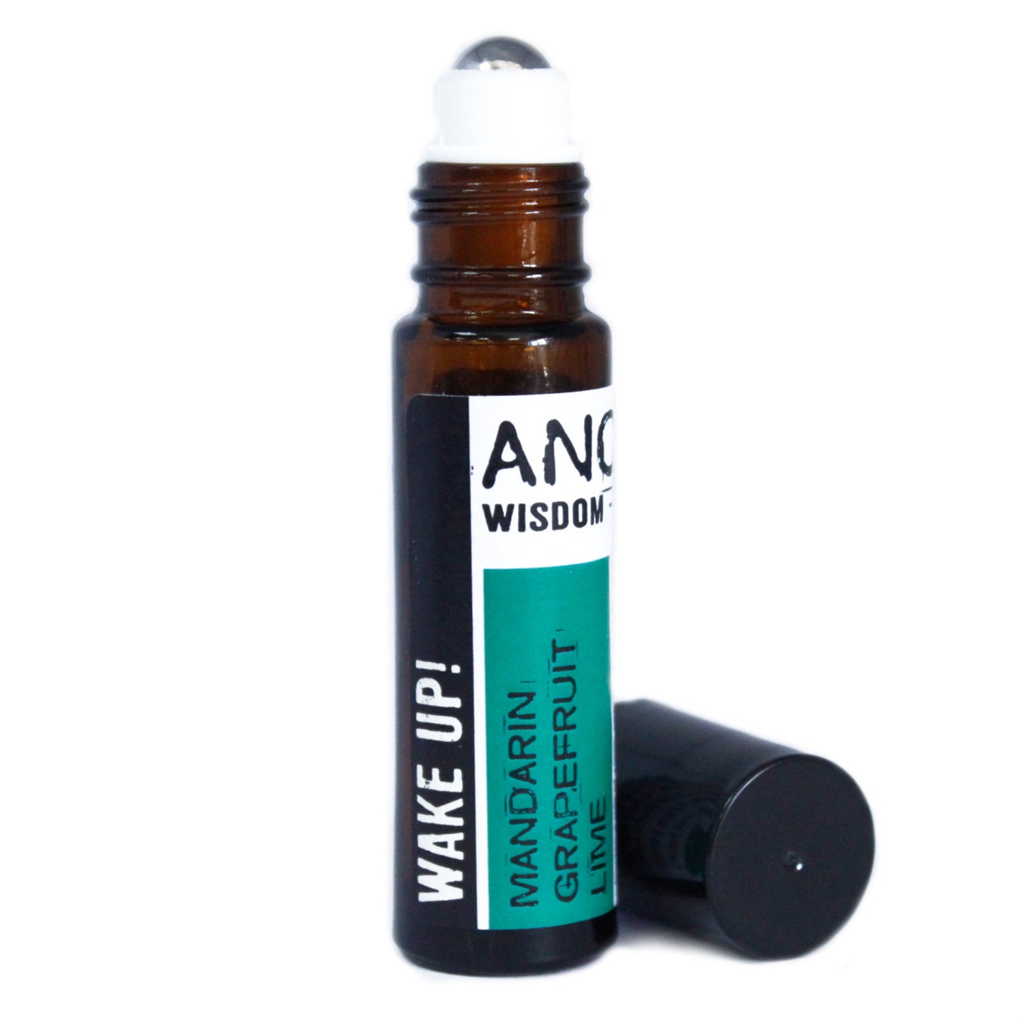 Energizing essential oil roll-on with mandarin, grapefruit, and lime for focus and clarity.