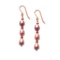 Pink Freshwater Pearl Earrings, Pearl Drop Earrings, Yellow 9k Gold earrings | by nlanlaVictory-0