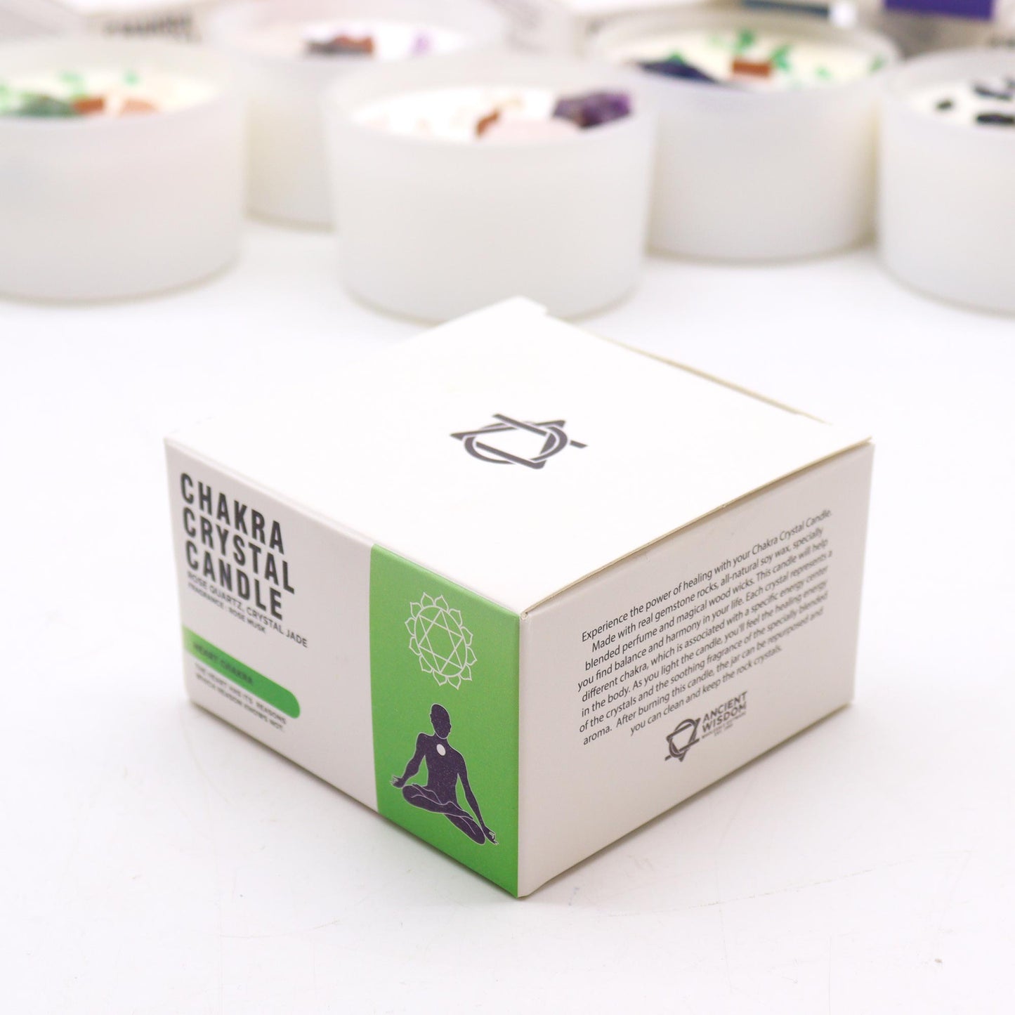 Heart Chakra Candle in sacred setting for rituals, heart-opening meditations, and healing intentions