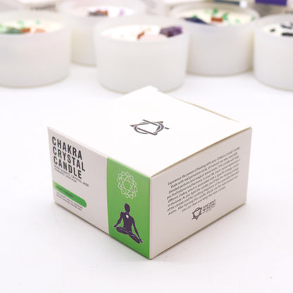 Heart Chakra Candle in sacred setting for rituals, heart-opening meditations, and healing intentions