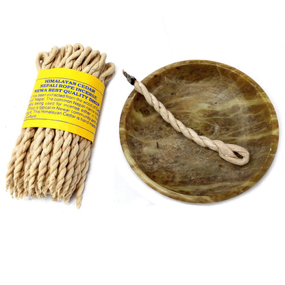 Pure Himalayan Cedar Rope Incense – Sacred Purification & Grounding