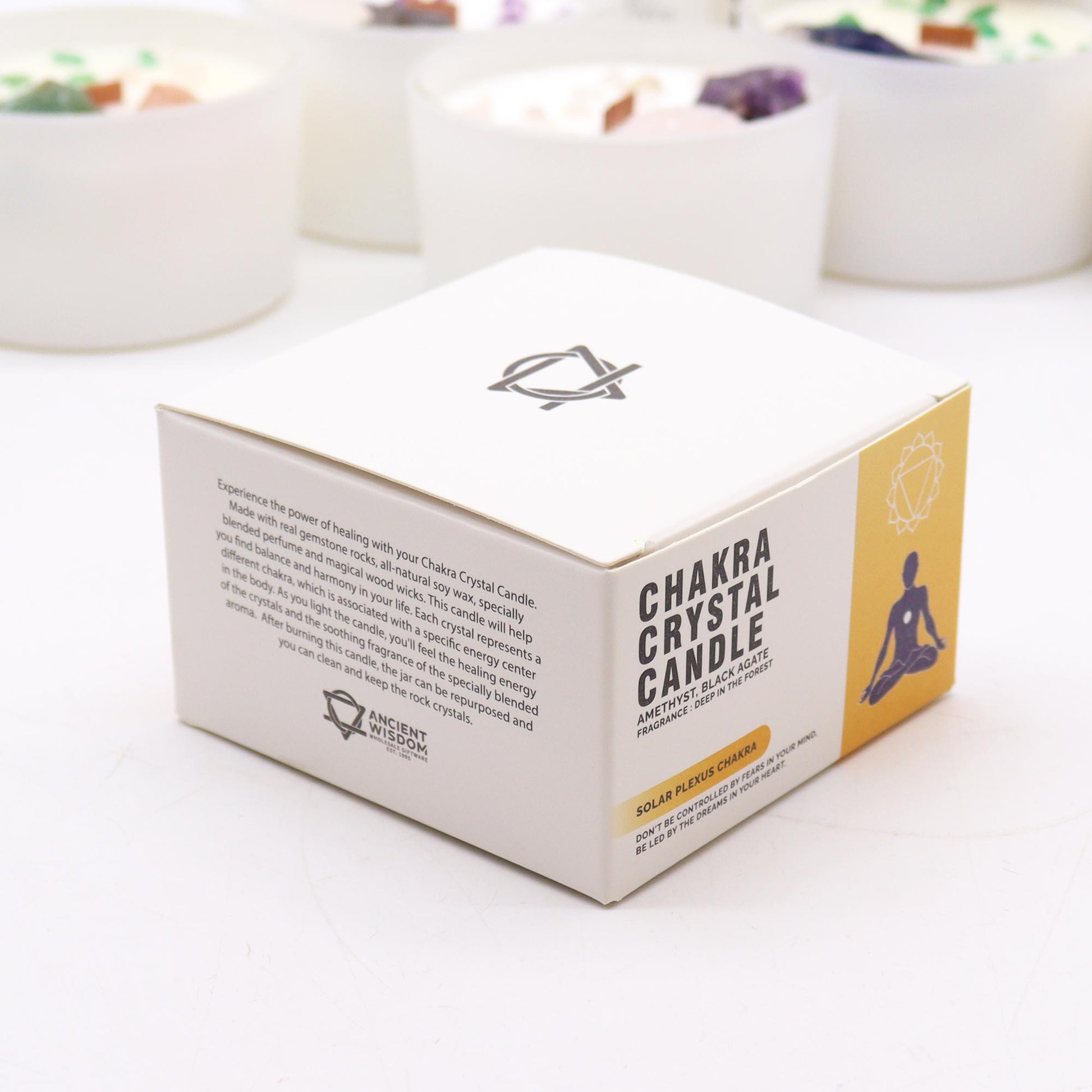 Solar Plexus Candle styled in a sacred ritual space for leadership, clarity, and inner strength