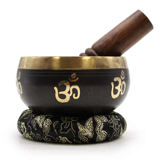Juego de cuencos cantores Om para yoga